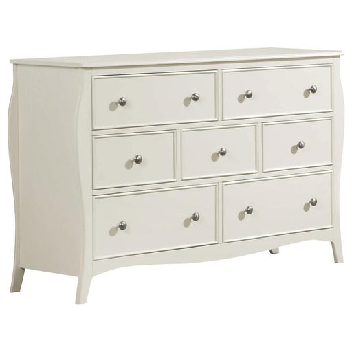 Dominique - 7-Drawer Dresser - White - Simple Home Plus