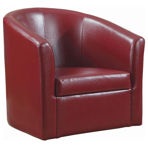 Turner - Upholstery Sloped Arm Accent Swivel Chair - Simple Home Plus