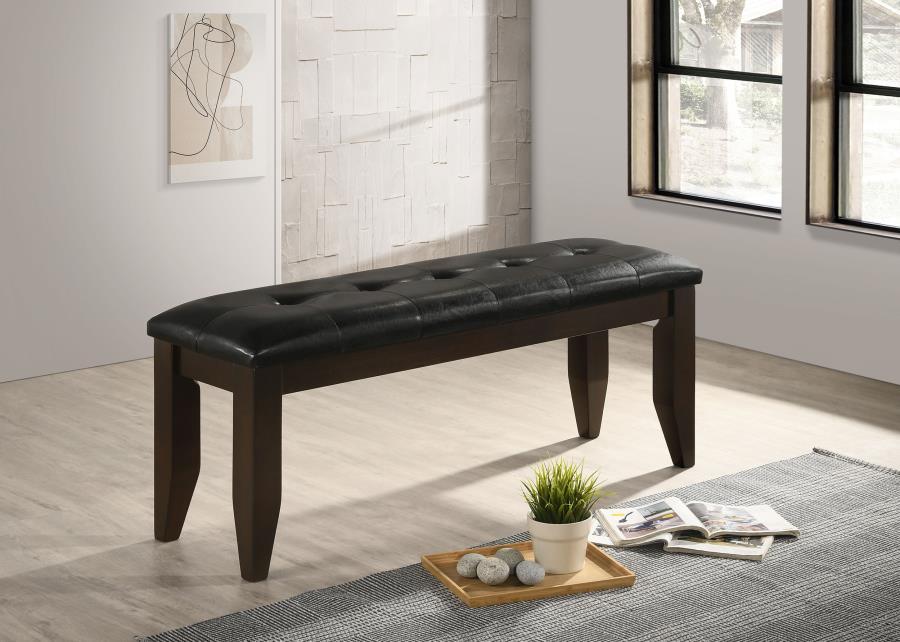 Dalila - Tufted Upholstered Dining Bench - Simple Home Plus