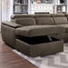 Hugo - Sectional - Light Brown - Simple Home Plus