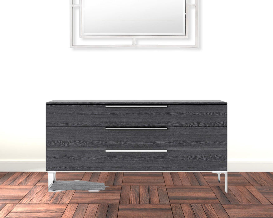 Three Drawer Dresser - Gray