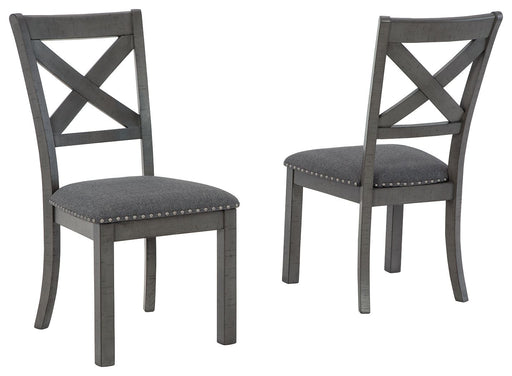Myshanna - Gray - Dining Uph Side Chair (Set of 2) - Simple Home Plus