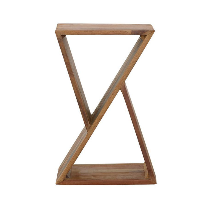 Lily - Geometric Accent Table - Natural - Simple Home Plus