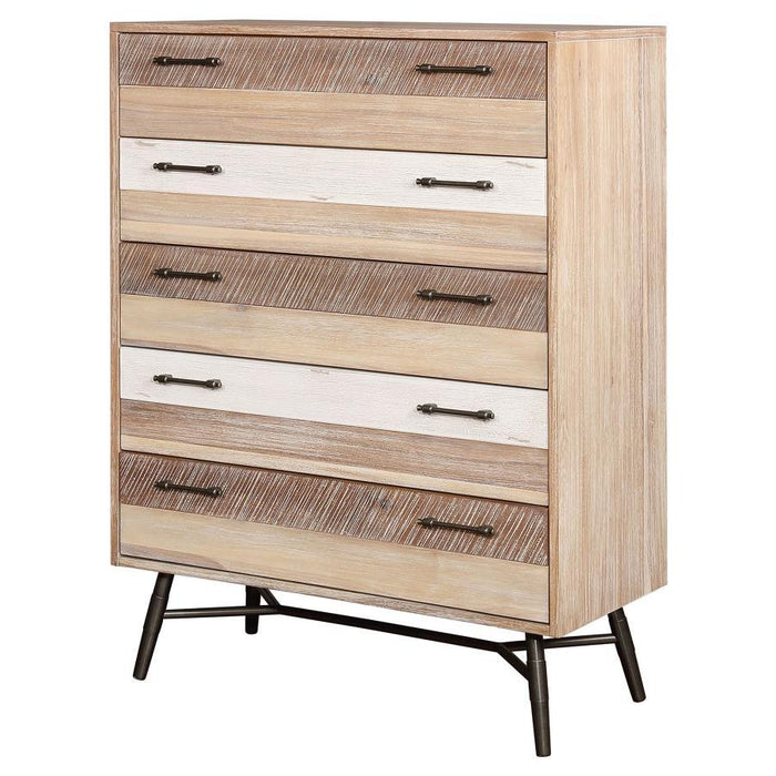 Marlow - 5-Drawer Chest - Rough Sawn Multi - Simple Home Plus