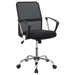 Gerta - Office Chair With Mesh Backrest - Black And Chrome - Simple Home Plus