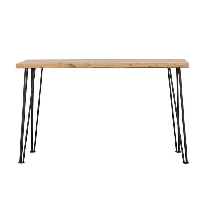 Zander - Sofa Table With Hairpin Leg - Natural And Matte Black - Simple Home Plus