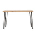 Zander - Sofa Table With Hairpin Leg - Natural And Matte Black - Simple Home Plus