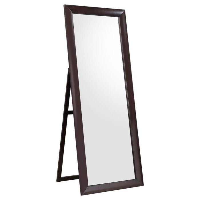 Phoenix - Rectangular Standing Floor Mirror - Black - Simple Home Plus