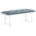 Beaufort - Upholstered Tufted Bench - Dark Gray - Simple Home Plus