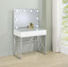 Eliza - 2 Piece Vanity Set With Hollywood Lighting - White And Chrome - Simple Home Plus