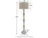 Bernadate - Whitewash - Poly Floor Lamp - Simple Home Plus