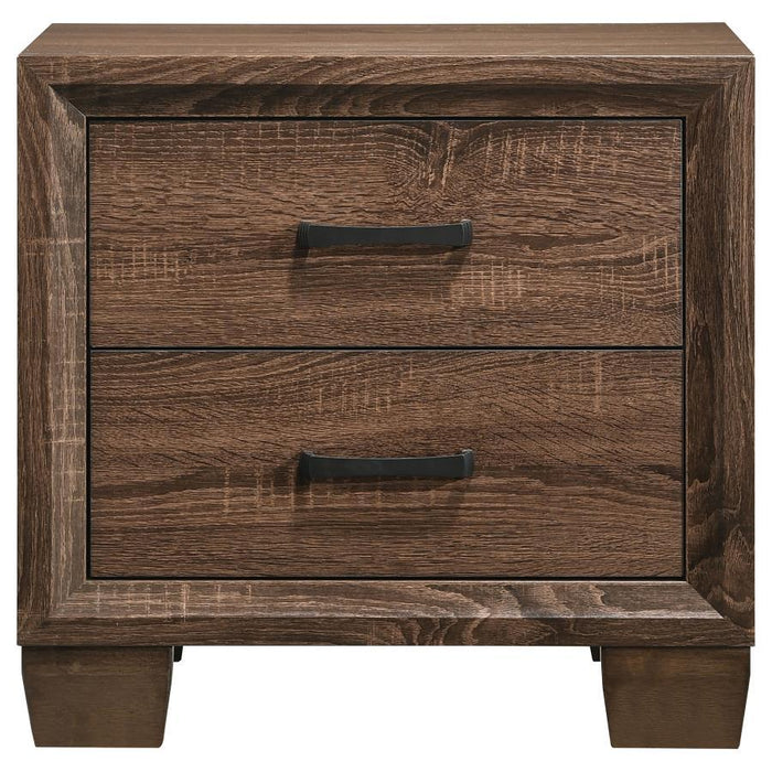 Brandon - 2-Drawer Nightstand - Medium Warm Brown - Simple Home Plus