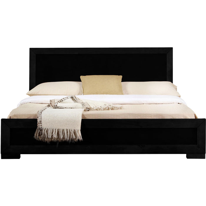 Moma Wood Platform Full Bed With Nightstand - Black