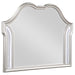 Evangeline - Camel Top Dresser Mirror Silver Oak - Simple Home Plus