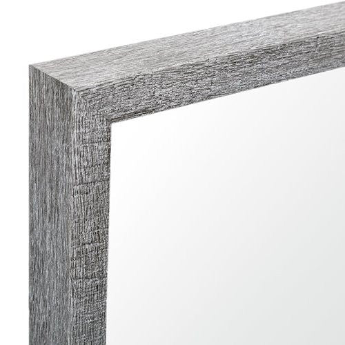 Rectangle Accent Mirror With Driftwood Quality Frame - Gray