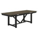 Malia - Rectangular Dining Table With Refractory Extension Leaf - Black - Simple Home Plus