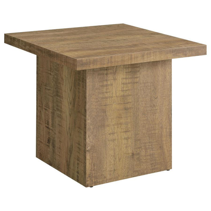 Devar - Square Engineered Wood End Table - Mango - Simple Home Plus