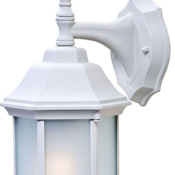 Glass Swing Arm Wall Light - White Frosted