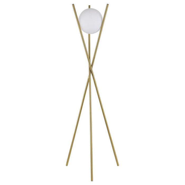 Yamileth - Tripod Floor Lamp - Gold - Simple Home Plus