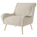 Ricci - Upholstered Saddle Arms Accent Chair - Simple Home Plus