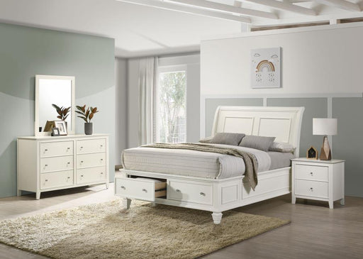 Selena - Sleigh Storage Bedroom Set - Simple Home Plus