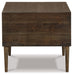 Kisper - Dark Brown - Square End Table - Simple Home Plus