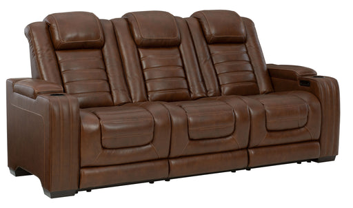 Backtrack - Chocolate - Pwr Rec Sofa With Adj Headrest - Simple Home Plus