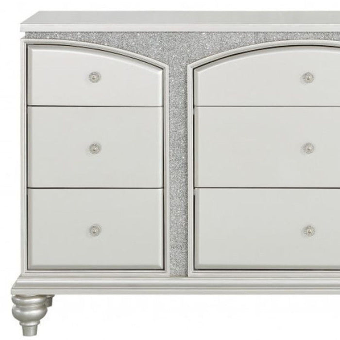 Nine Drawer Dresser - Platinum