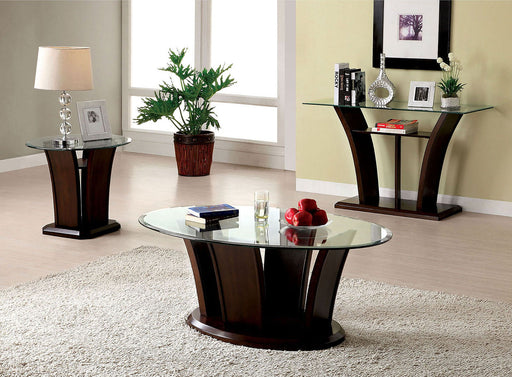 Manhattan - Coffee Table - Brown Cherry - Simple Home Plus