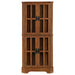 Coreosis - 4-Shelf Corner Curio Cabinet - Golden Brown - Simple Home Plus