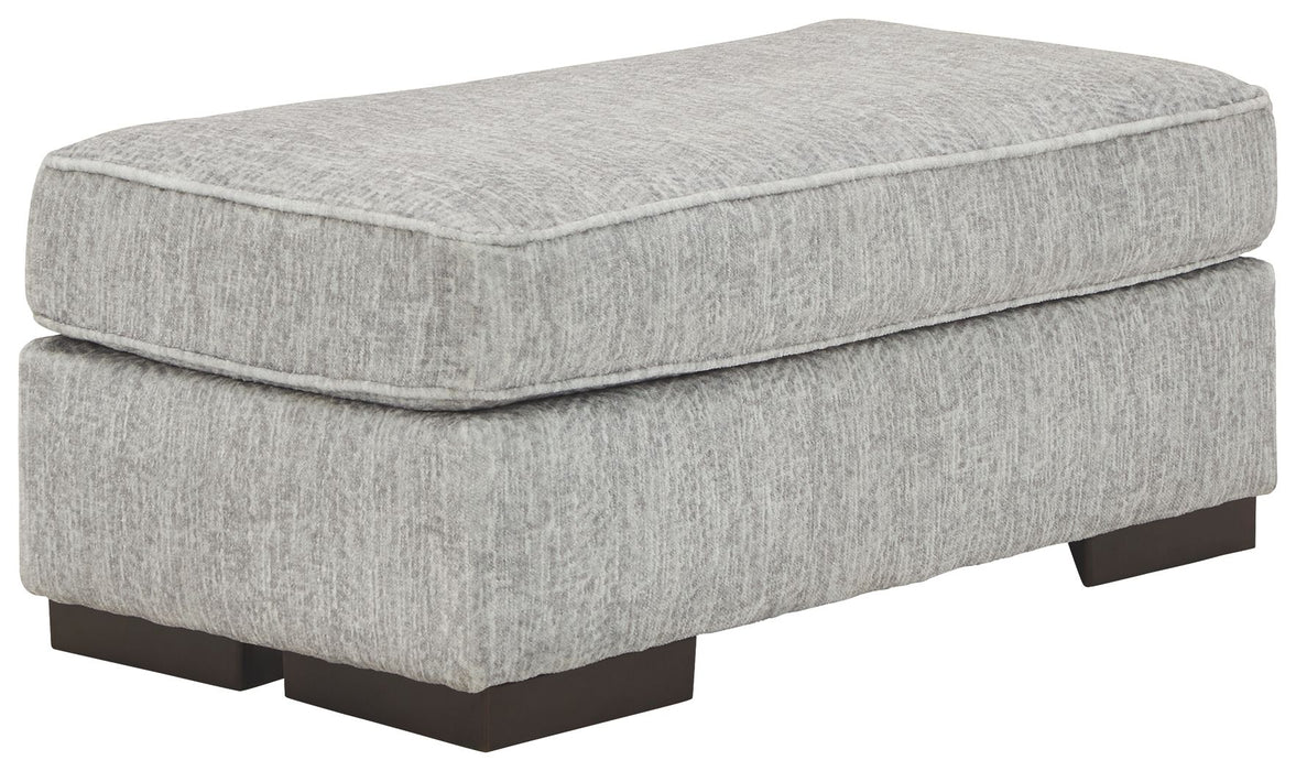 Mercado - Pewter - Ottoman - Simple Home Plus