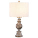 Brie - Drum Shade Table Lamp - Oatmeal And Antique Gold - Simple Home Plus