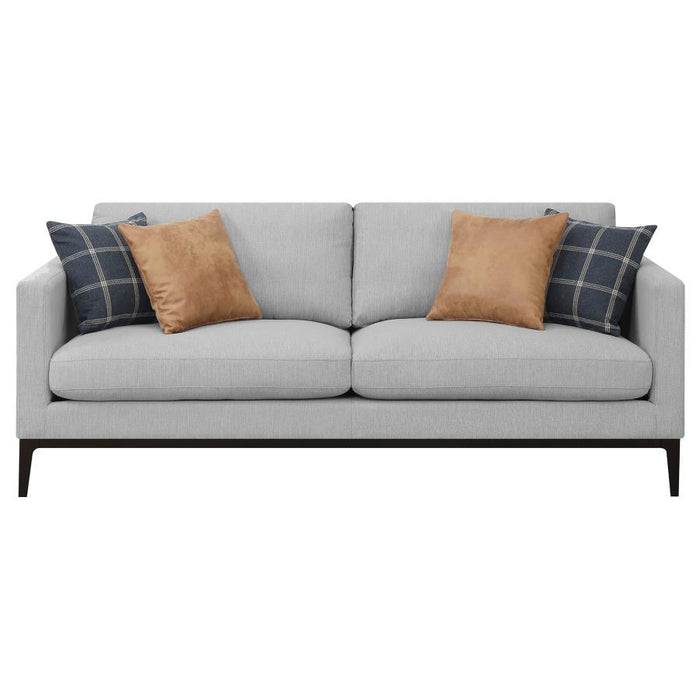 Apperson - Cushioned Back Sofa - Light Gray - Simple Home Plus