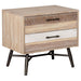 Marlow - 2-Drawer Nightstand - Rough Sawn Multi - Simple Home Plus