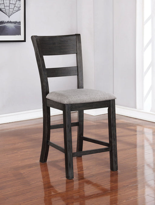 Sania - Counter Height Side Chair (Set of 2) - Antique Black - Simple Home Plus