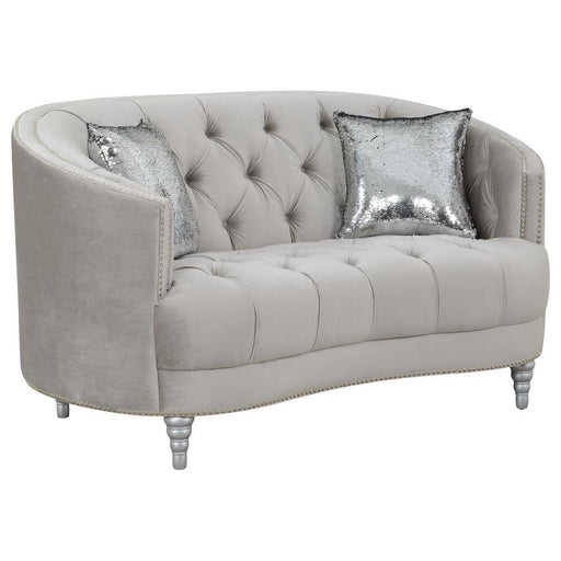 Avonlea - Upholstered Sloped Arm Loveseat - Simple Home Plus