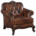 Victoria - Rolled Arm Chair - Tri-Tone And Brown - Simple Home Plus