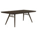 Wes - Rectangular Dining Table - Dark Walnut - Simple Home Plus