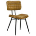 Misty - Padded Side Chairs (Set of 2) - Camel And Black - Simple Home Plus