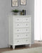 Sandy Beach - 5-drawer Chest - Simple Home Plus