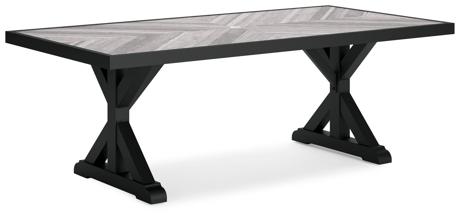 Beachcroft - Rect Dining Table W/Umb Opt - Simple Home Plus