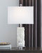 Malise - White - Alabaster Table Lamp - Simple Home Plus