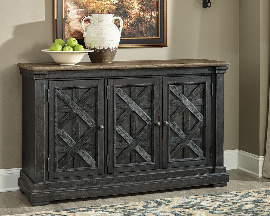 Tyler - Black / Gray - Dining Room Server - Simple Home Plus