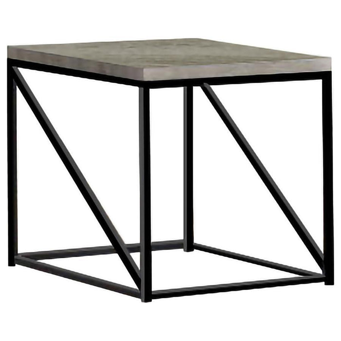 Birdie - Square End Table - Sonoma Gray - Simple Home Plus