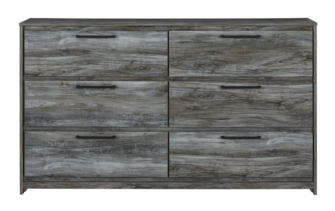 Baystorm - Gray - Six Smooth Drawer Dresser - Simple Home Plus