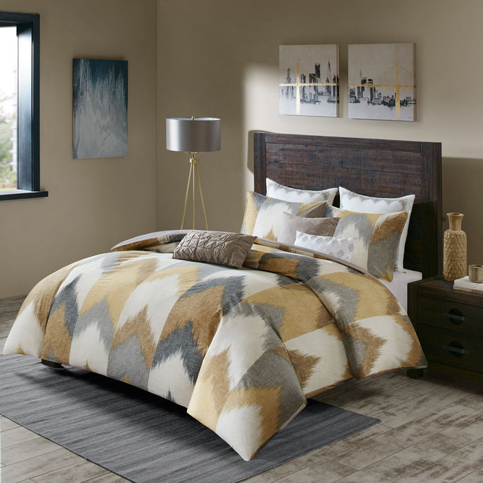 Alpine - King 3 Piece Comforter Mini Set - Yellow