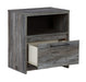 Baystorm - Gray - One Drawer Night Stand - Simple Home Plus