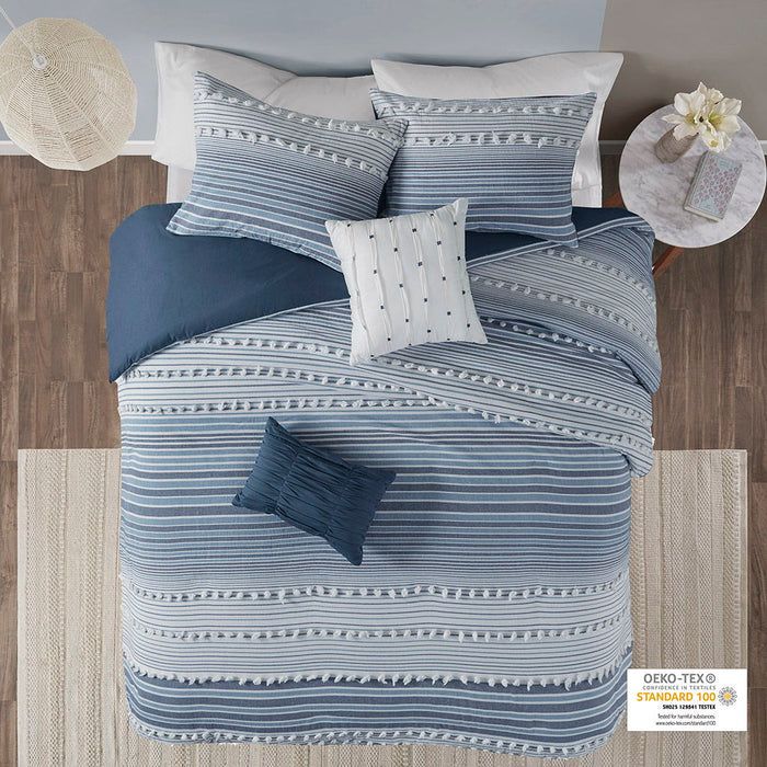 Calum - Duvet Cover Set - Navy