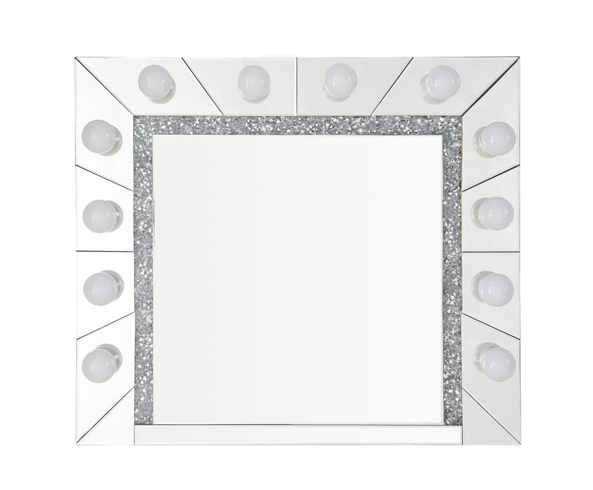 28" Lighted Accent Mirror - Silver