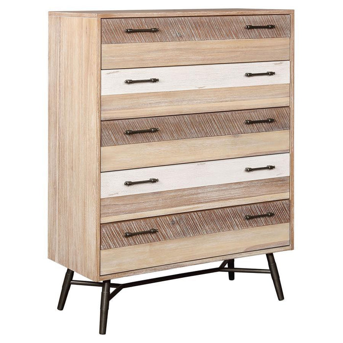 Marlow - 5-Drawer Chest - Rough Sawn Multi - Simple Home Plus